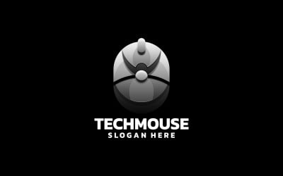 Tech Mouse Gradient Logo Style