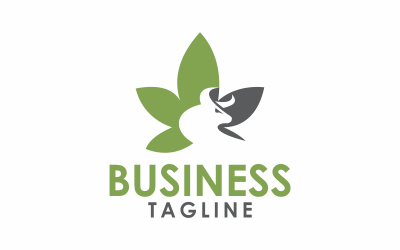 Vorlage für das Cannabis-Stier-Logo