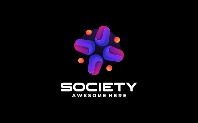 Création de logo dégradé de société