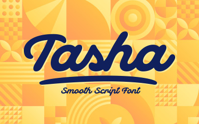 带有矢量模式奖金的 Tasha 脚本字体