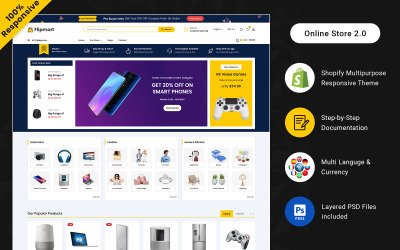 Flipmart – багатоцільовий адаптивний магазин Shopify Marketplace Mega Shop Marketplace