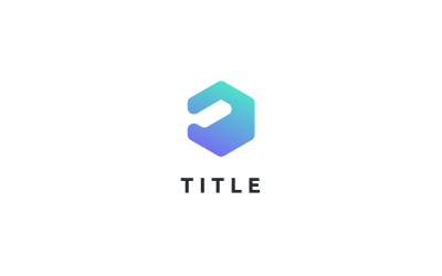 Logo geometrico minimalista del blocco del dito della mano