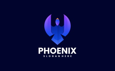 Logotipo de degradado de color de Phoenix