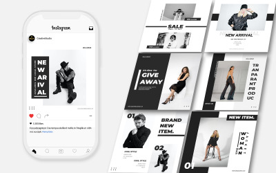 Mode Instagram-berichtsjabloon