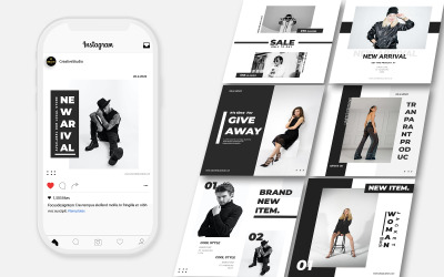Plantilla de publicación de Instagram de moda