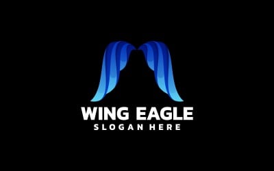 Wing Eagle Gradient Logo Style