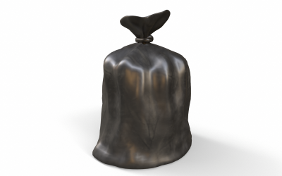 Worek na śmieci Low-poly Model 3D
