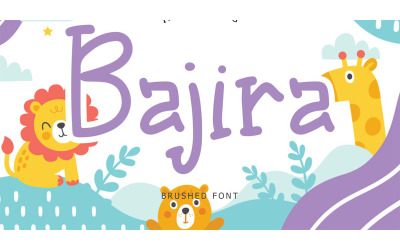Affichage de la police du pinceau Bajira
