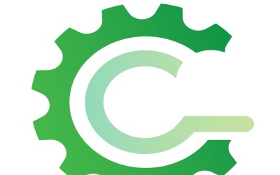 Ajuste Plantilla Logotipo Color Verde