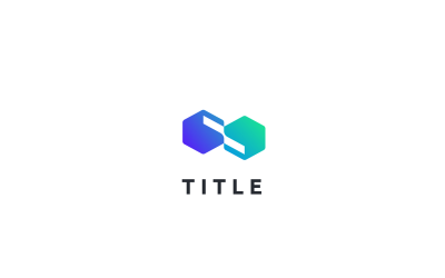 Çağdaş Geometrik CC Karışımı Monogram Logosu