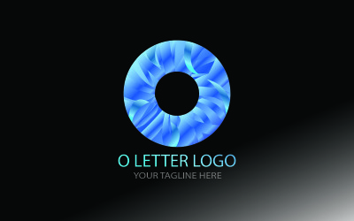 O Letter-logo voor alle namen begint in O Letter