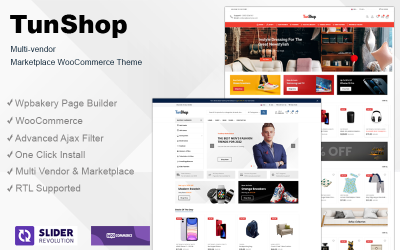Tunshop - Motyw WooCommerce Marketplace