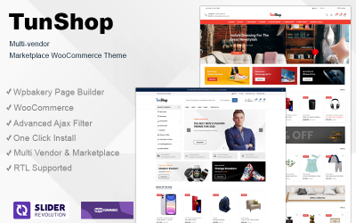 Tunshop - Tema WooCommerce del mercato