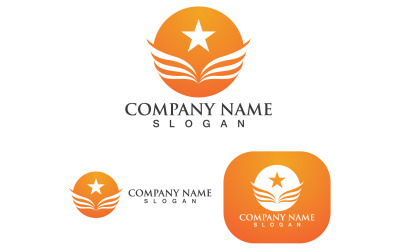 Ala Falcon Bird Logo Template Vector V2