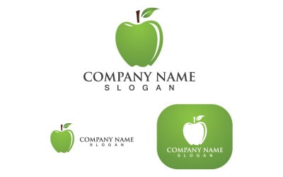 Apple Vector Logo Design Icon Logo Template V14
