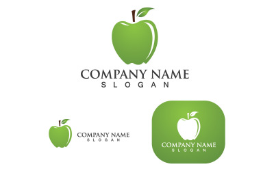 Apple Vector Logo Design Ikona Logo Szablon V14