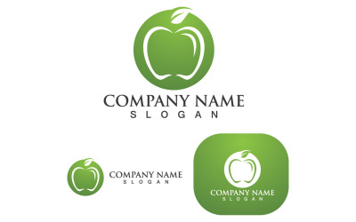 Apple Vector Logo Design Ikona Logo Szablon V16