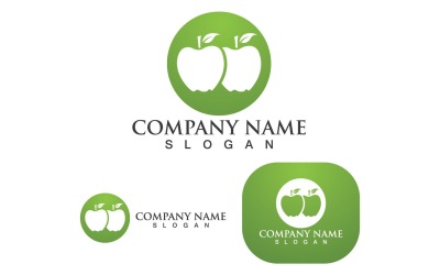 Apple Vector Logo Design Ikona Logo Szablon V1