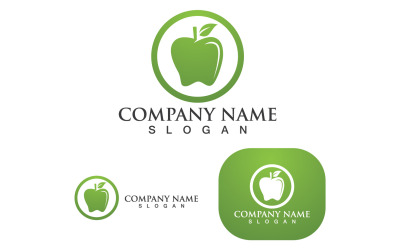Apple Vector Logo Design Ikona Logo Szablon V2