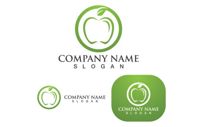 Apple Vector Logo Design Ikona Logo Szablon V3
