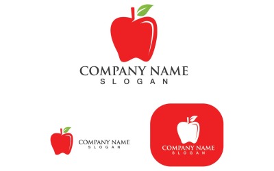 Apple Vector Logo Design Ikona Logo Szablon V7