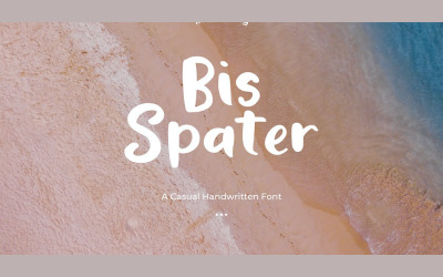 Bis Spater Brush Blod Schriftart