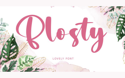 Blosty Lovely Font Display