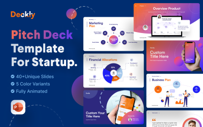 Deckly – Pitch Deck PowerPoint bemutatósablon