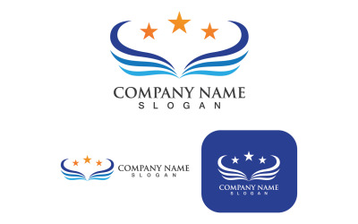 Wing Falcon Bird Logo Mall Vector V1