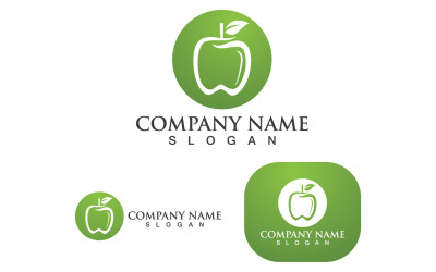 Apple Vector Logo Design Ikona Logo Szablon V19