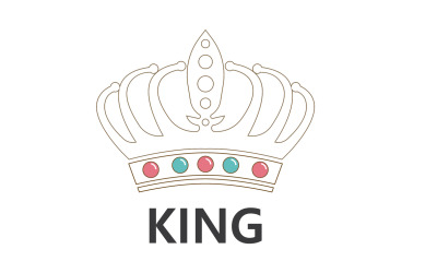 Crown Logo Template Vector Icon V10