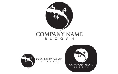 House Lizard Logo Vector Plantilla de impresión V2