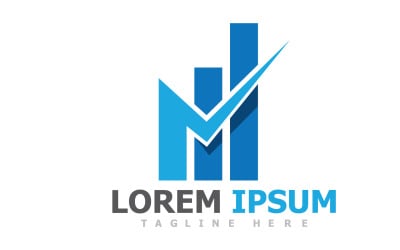 Šablona loga Finance Business Symbol V