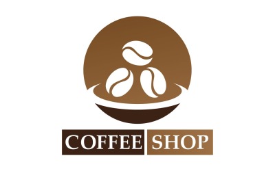 Coffee Bean-logo en symbool V14
