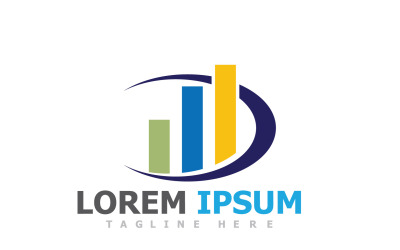Financiën Logo Sjabloon Zakelijk Symbool V9