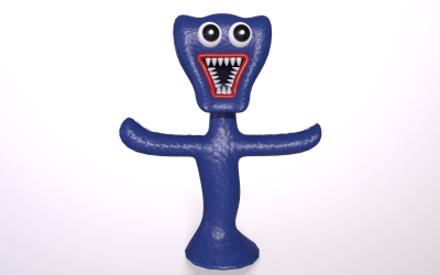 Huggy Wuggy Toy Modello 3D a basso numero di poligoni