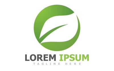 Leaf Green Logo Nature Logo Vector V2