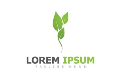 Leaf Green Nature Logo Vector V25