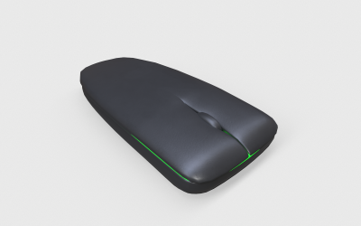 Mouse wireless Modello 3D a basso numero di poligoni