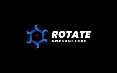 Rotate Gradient Logo Style