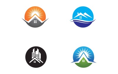 Casa e simbolo della casa Logo Vector V21