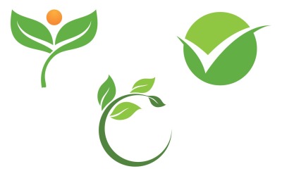 Foglia Verde Logo Natura Logo Vector V15