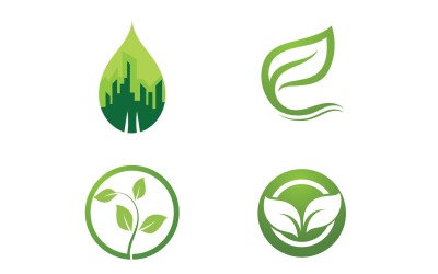 Foglia Verde Logo Natura Logo Vector V16