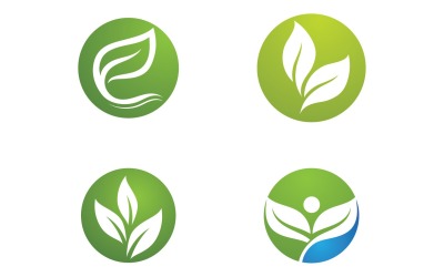 Foglia Verde Logo Natura Logo Vector V25