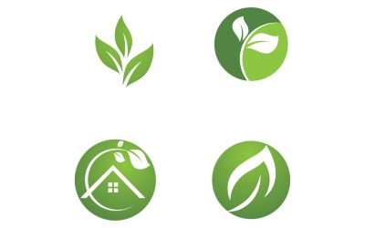 Foglia Verde Logo Natura Logo Vector V32