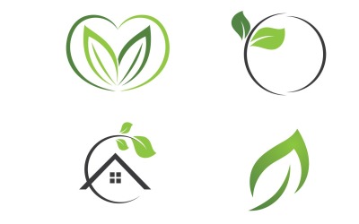 Leaf Green Logo Nature Logo  Vector V17