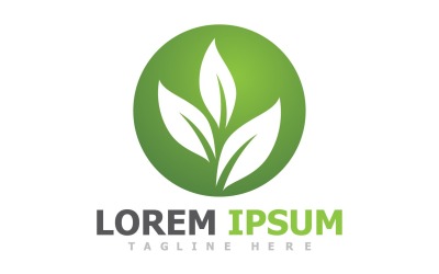 Leaf Green Logo Nature Logo Vector V5