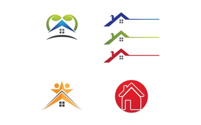 Maison et Maison Symbole Logo Vector V28