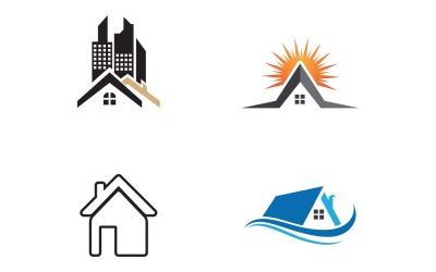 Maison et Maison Symbole Logo Vector V29