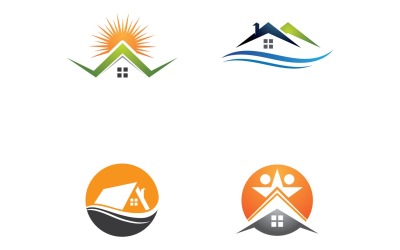 Maison et Maison Symbole Logo Vector V31